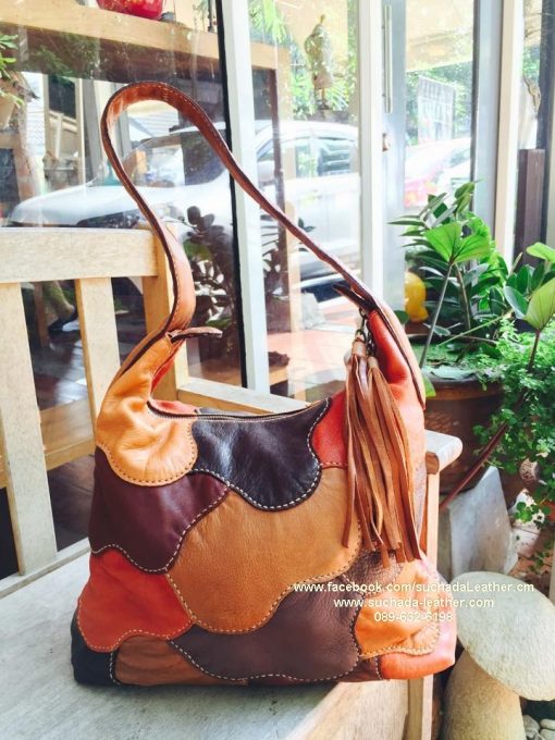 #กระเป๋าหนังปะใหญ่หนังวัวแท้งานHandmadeโทร089 632 6198