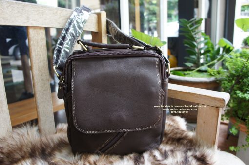 #กระเป๋าสะพายคุณผู้ชายหนังวัวแท้รุ่นMB41โทร089 632 6198 - Image 4