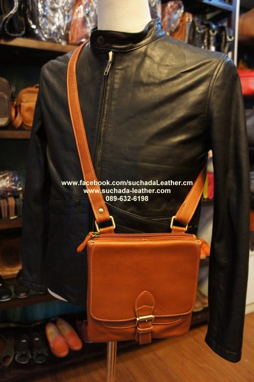 กระเป๋าสะพายคุณผู้ชายหนังวัวแท้ รุ่น M006 โทร089 632 6198