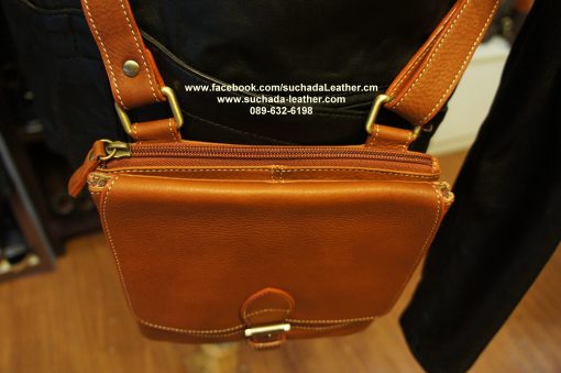 กระเป๋าสะพายคุณผู้ชายหนังวัวแท้ รุ่น M006 โทร089 632 6198 - Image 4