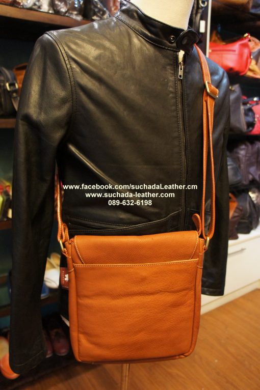 กระเป๋าสะพายคุณผู้ชายหนังวัวแท้ รุ่น MT08 โทร089 632 6198 - Image 4
