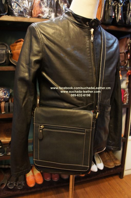 กระเป๋าสะพายคุณผู้ชายหนังวัวแท้ รุ่น MT08 โทร089 632 6198 - Image 5