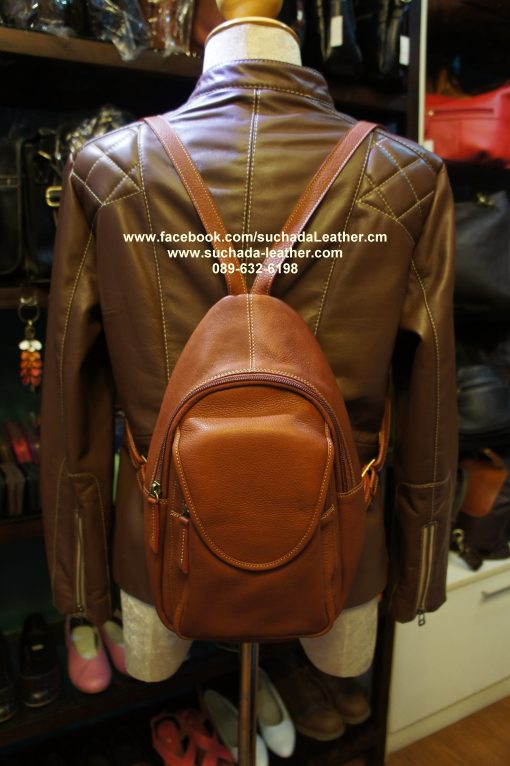 กระเป๋าเป้ หนังวัวแท้  รุ่นP002โทร089 632 6198