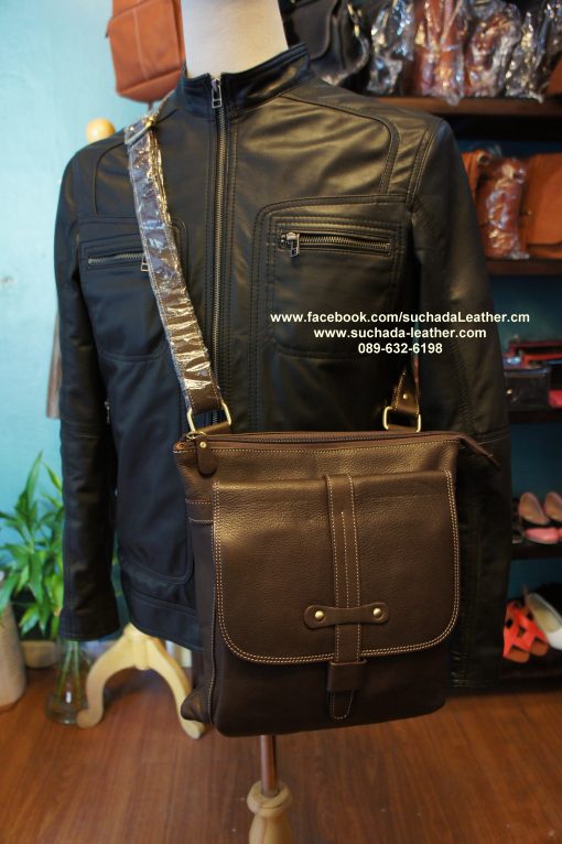MB12กระเป๋าสะพายชายหนังวัวแท้โทร089 632 6198