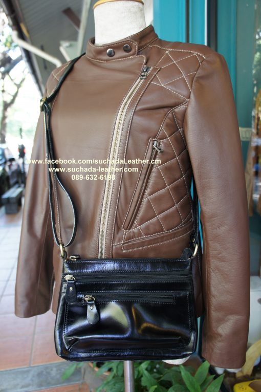 กระเป๋าสะพายหนังชามัวร์ รุ่นMB8โทร089 632 6198 - Image 2