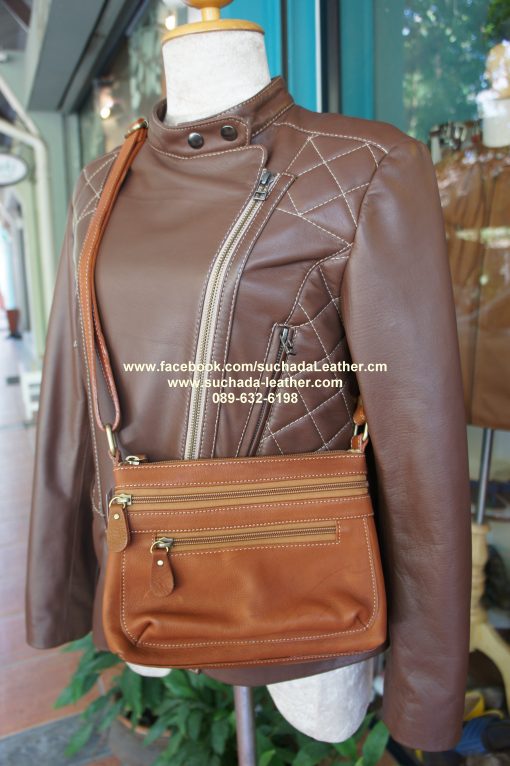 กระเป๋าสะพายหนังชามัวร์ รุ่นMB8โทร089 632 6198