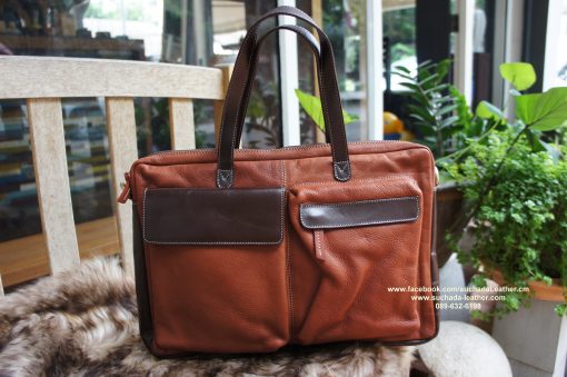 กระเป๋าเอกสารหนังวัวแท้รุ่นMP04 โทร089 632 6198 - Image 2