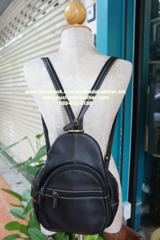‪#‎กระเป๋าเป้หนังแท้‬รุ่นM06 สั่งซื้อโทร 089 632 6198 - Image 4