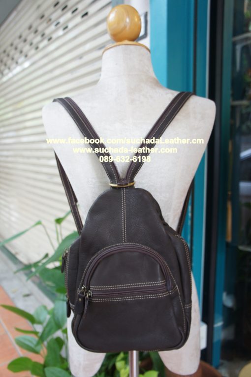 ‪#‎กระเป๋าเป้หนังแท้‬รุ่นM06 สั่งซื้อโทร 089 632 6198 - Image 5