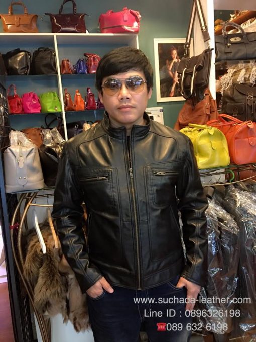 รับตัดเสื้อหนังแท้โทร089-632-6198