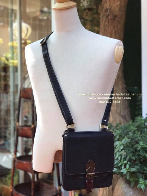 M006กระเป๋าสะพายหนังวัวแท้โทร089 632 6198 - Image 3
