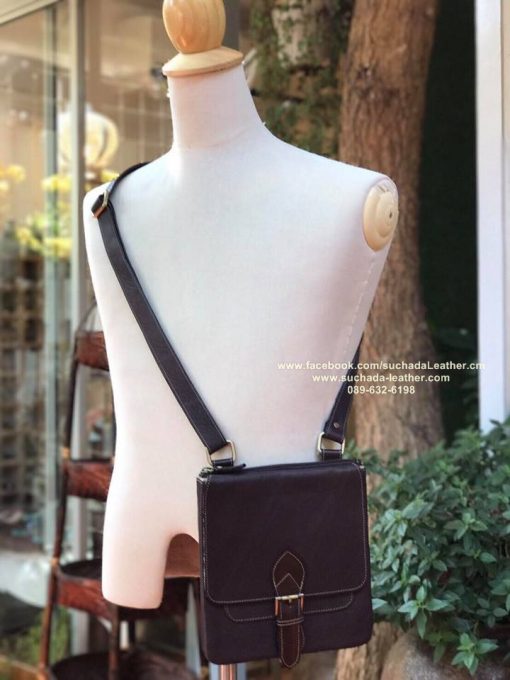 M006กระเป๋าสะพายหนังวัวแท้โทร089 632 6198 - Image 4