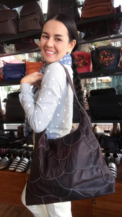 รูปภาพรวมกระเป๋าหนังกระเป๋าแฟชั่นหนังแท้ - Image 9