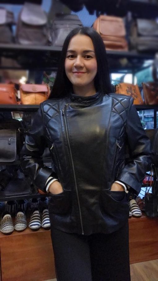 #เสื้อหนังทรงผู้หญิงหนังแท้สนใจสินค้าโทร089 6326198 - Image 3