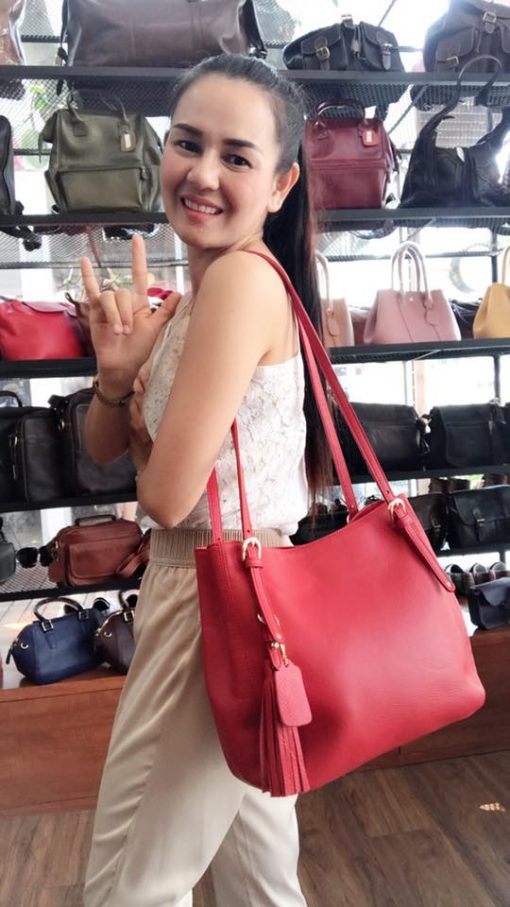 #กระเป๋าสะพายผู้หญิงหนังวัวแท้รุ่นMP73 - Image 6