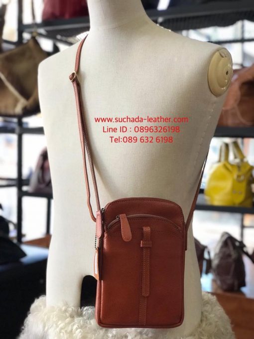 #กระเป๋าสะพายหนังวัวแท้ขนาดกะทัดรัด? - Image 4