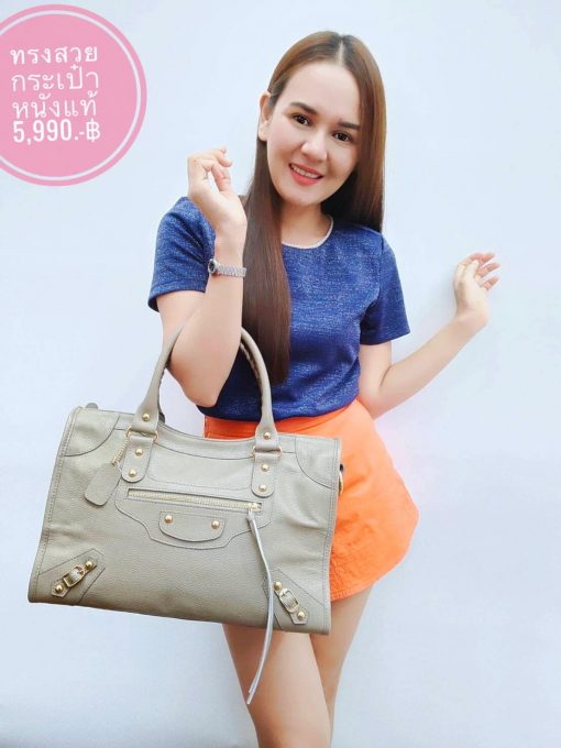 กระเป๋าหนังวัวแท้ทรงสวย - Image 5
