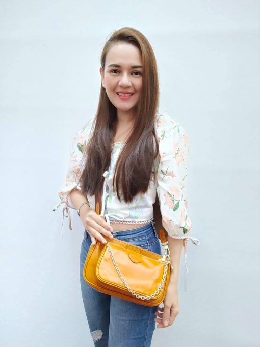 กระเป๋าสะพายพร้อมกระเป๋าใบเล็กและกระเป๋าใส่เหรียญงานน่ารักมากคะ - Image 4