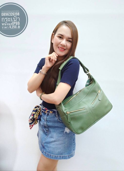 #กระเป๋าสะพายผู้หญิงหนังวัวแท้  #กระเป๋าสะพายหนังวัวแท้100% ??? - Image 4