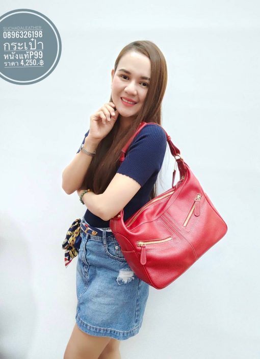 #กระเป๋าสะพายผู้หญิงหนังวัวแท้  #กระเป๋าสะพายหนังวัวแท้100% ??? - Image 2