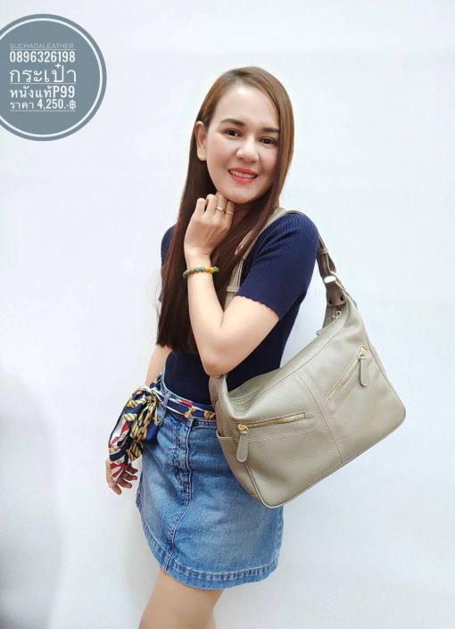 #กระเป๋าสะพายผู้หญิงหนังวัวแท้  #กระเป๋าสะพายหนังวัวแท้100% ??? - Image 3
