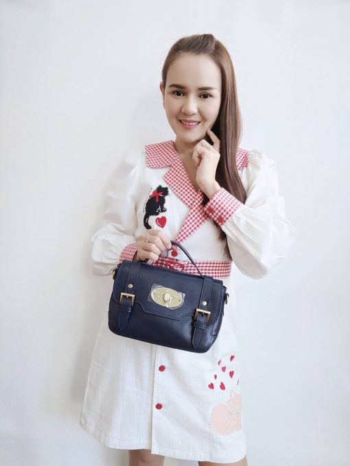 #กระเป๋าหนังวัวแท้ขนาดน่ารักทรงมัลเบอร์รี่ - Image 4